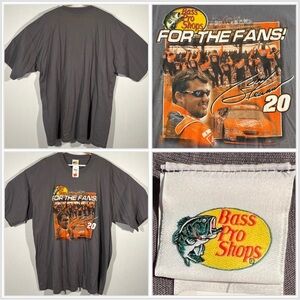 Vintage 2008 Tony Stewart #20 Bass Pro Shops Nascar Racing T Shirt Size 2XL Mens